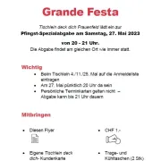 Flyer Grande Festa Pfingsten 2023 (René Oettli)