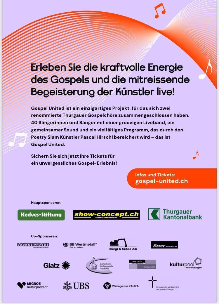 Flyer Gospel united - Rückseite (Foto: Samuel Kienast) Flyer Gospel united - Rückseite (Foto: Samuel Kienast)