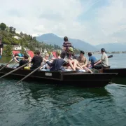 Katamaran – auf dem Lago Maggiore mit dem Ruder-Katamaran (Andreas Bänziger)