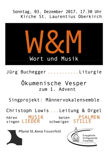 W&amp;M &ouml;kum Adventsvesper (Foto: Christoph Lowis)